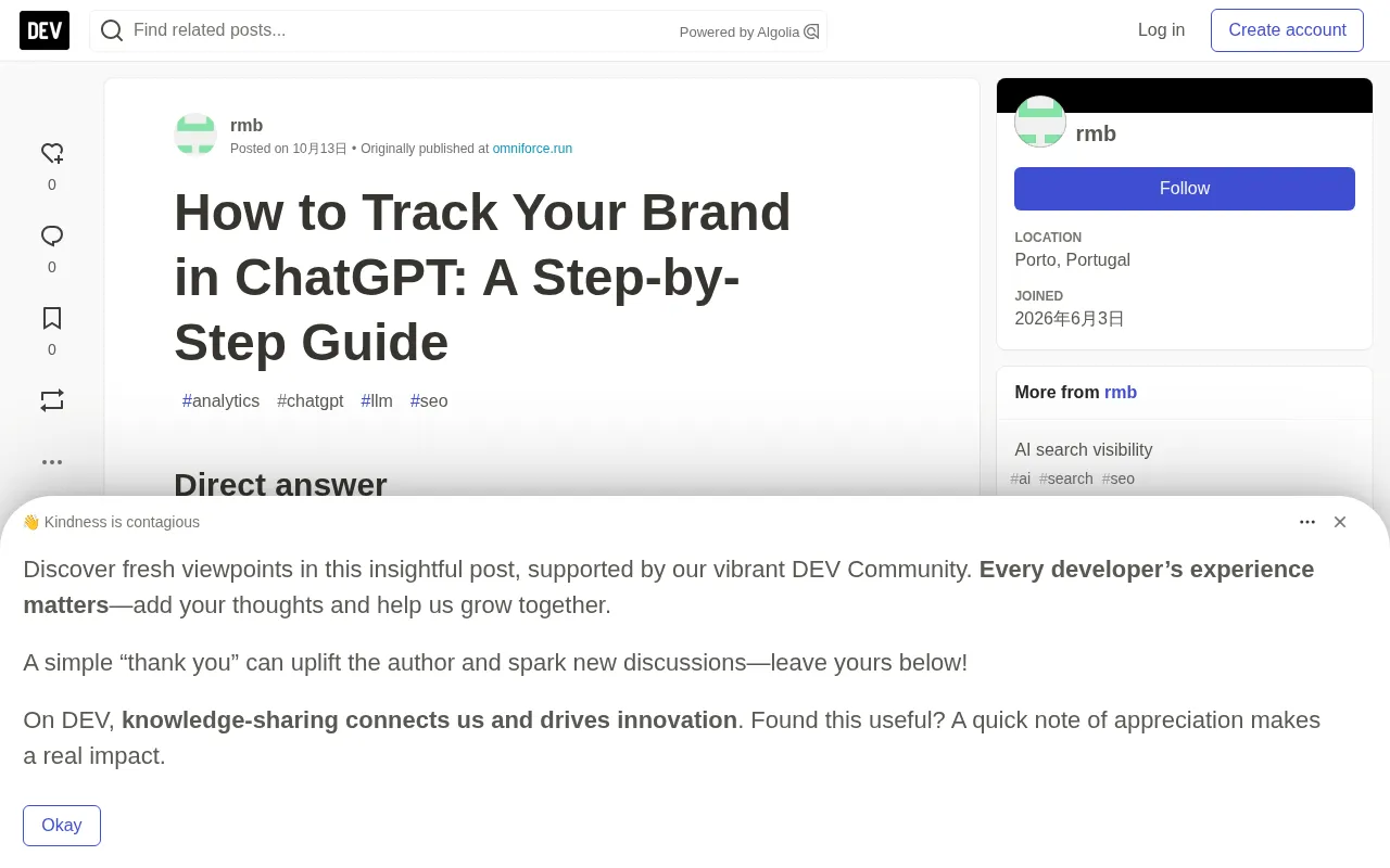 ChatGPT Brand Tracking in Practice: Building an AI Visibility Monitoring System from Scratch