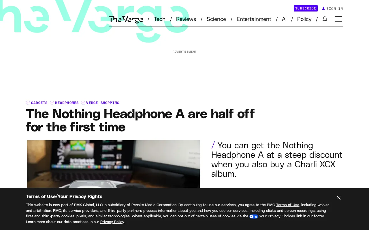 Nothing Headphone A Hits Half Price for the First Time: Headphone + Album Bundle Promo