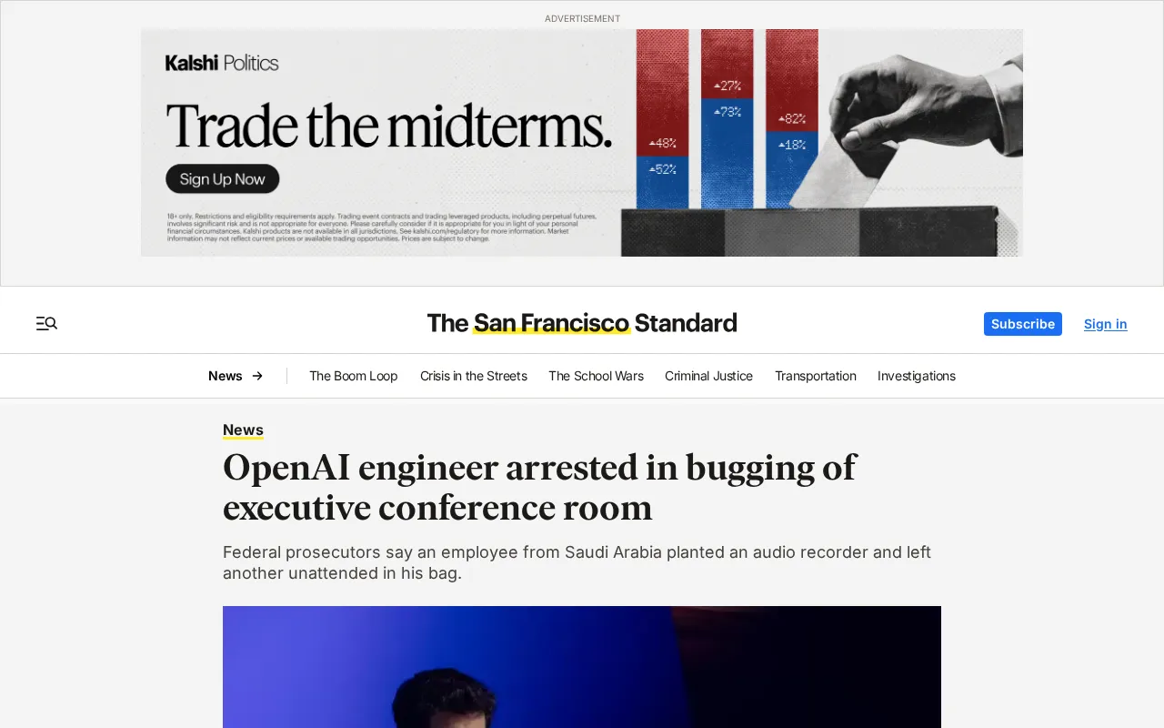 OpenAI Engineer Arrested for Allegedly Bugging Executive Conference Room