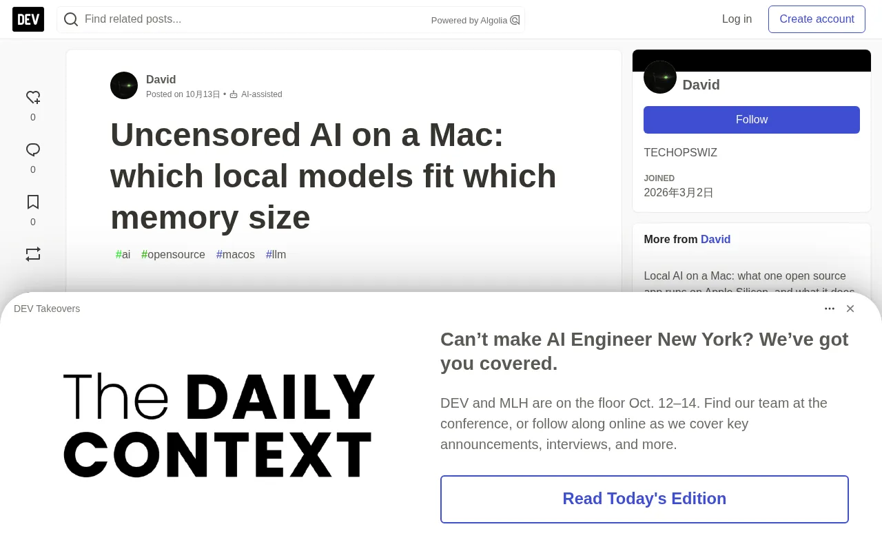 Uncensored AI on Mac: A Memory-Based Model Selection Guide