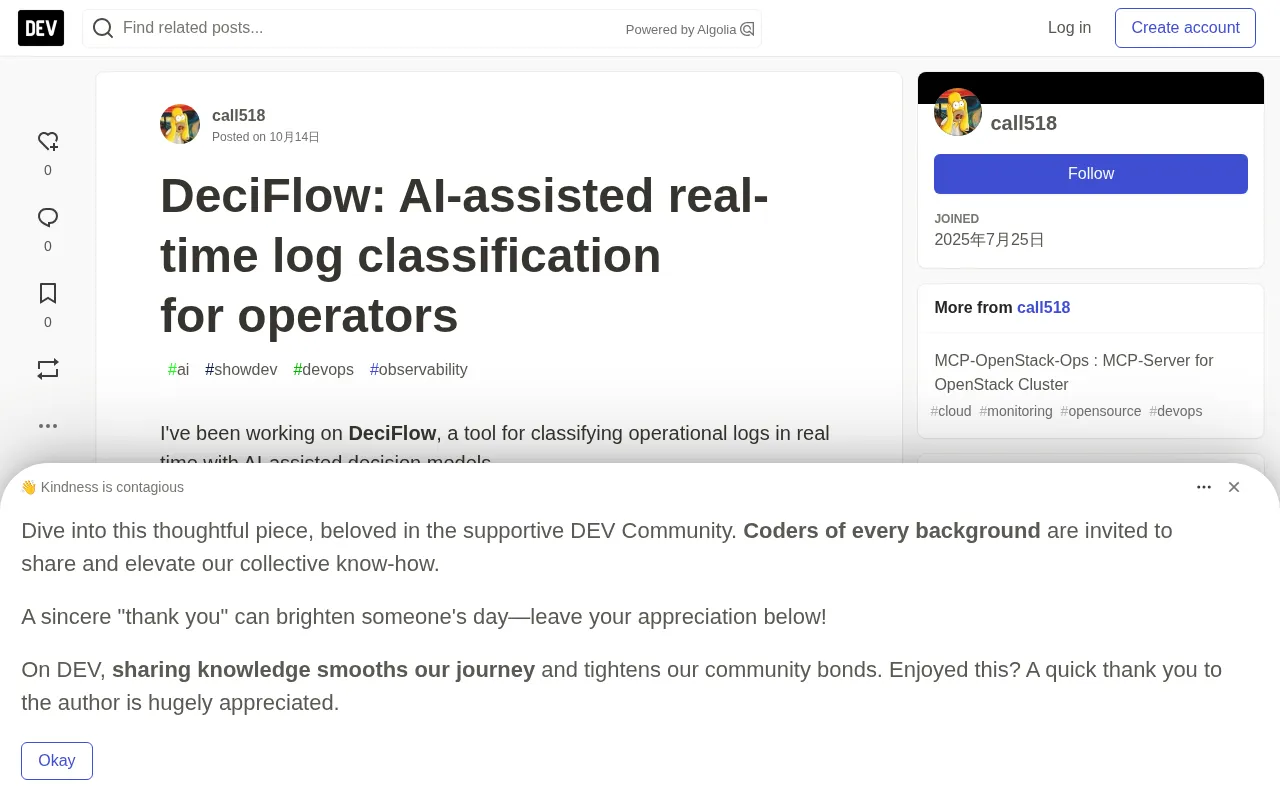 DeciFlow: An AI-Powered Real-Time Log Classification Decision Layer for Operations