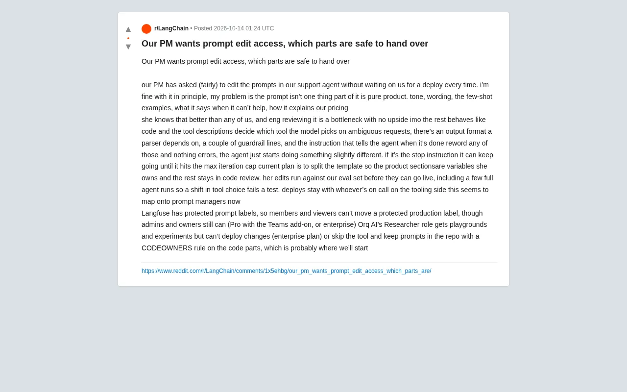 Should PMs Edit Prompts Themselves? Which Parts Are Safe to Hand Over