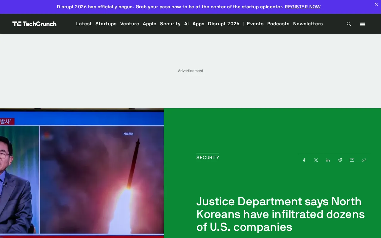美国司法部:朝鲜IT人员渗透数十家美企