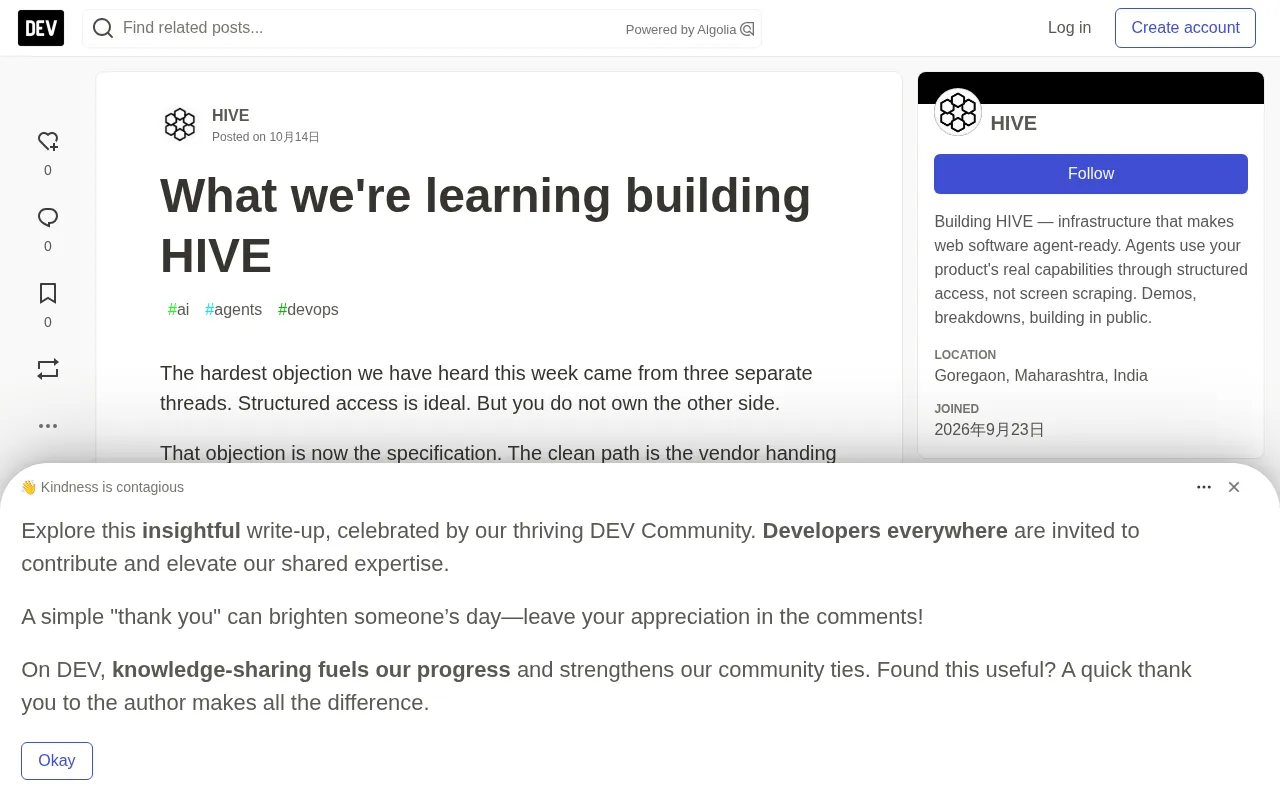 Lessons from Building HIVE: The Real Barrier to Agent Integration Is Operational Rules, Not APIs