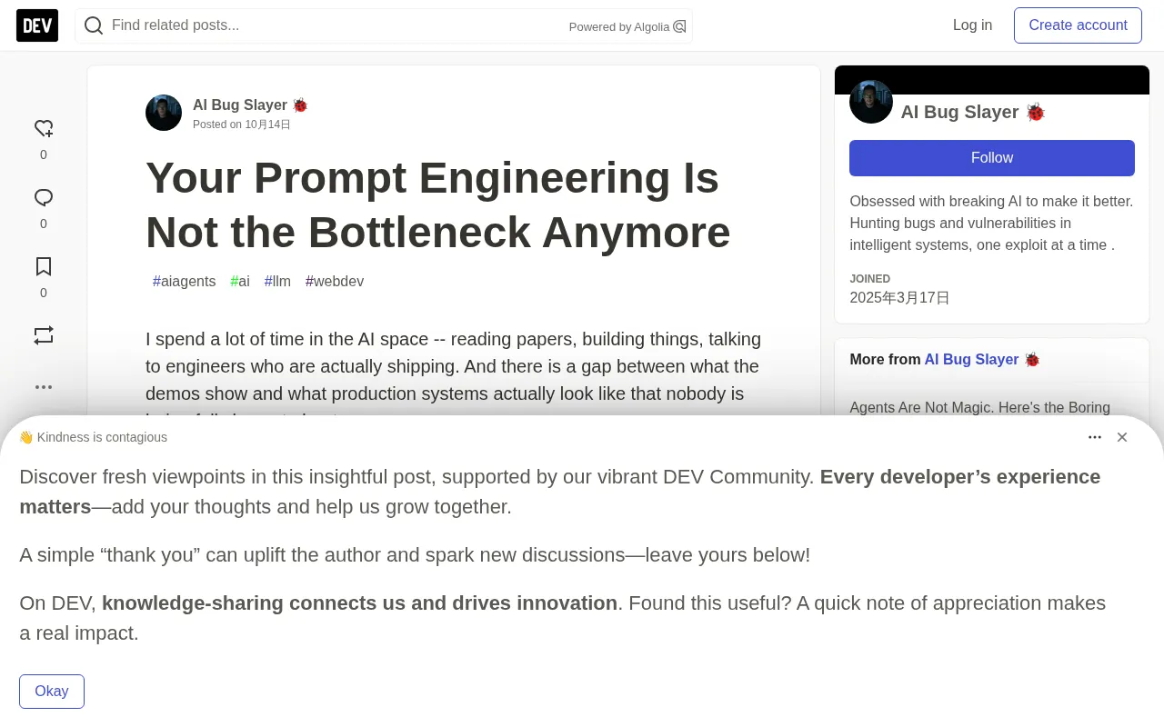 Prompt Engineering Is No Longer the Bottleneck: The Real Challenges of Putting AI Agents into Production