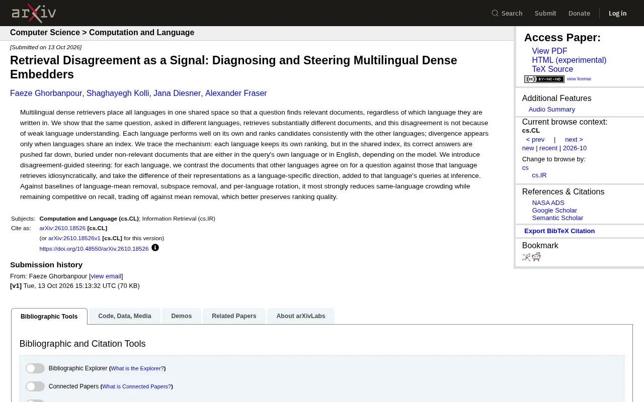 Multilingual Retrieval Inconsistency: Diagnosing Hidden Bias in Dense Embedders