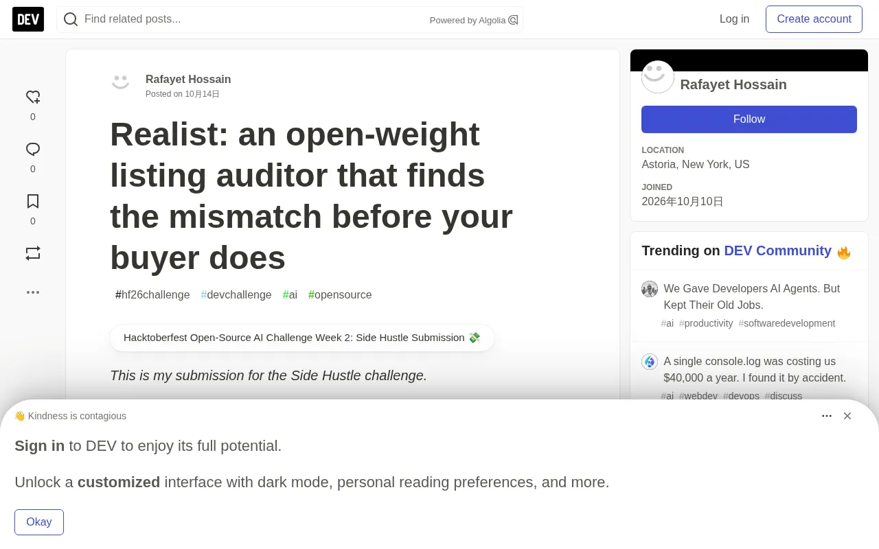 Realist:开源商品列表审计工具,帮卖家提前发现描述矛盾