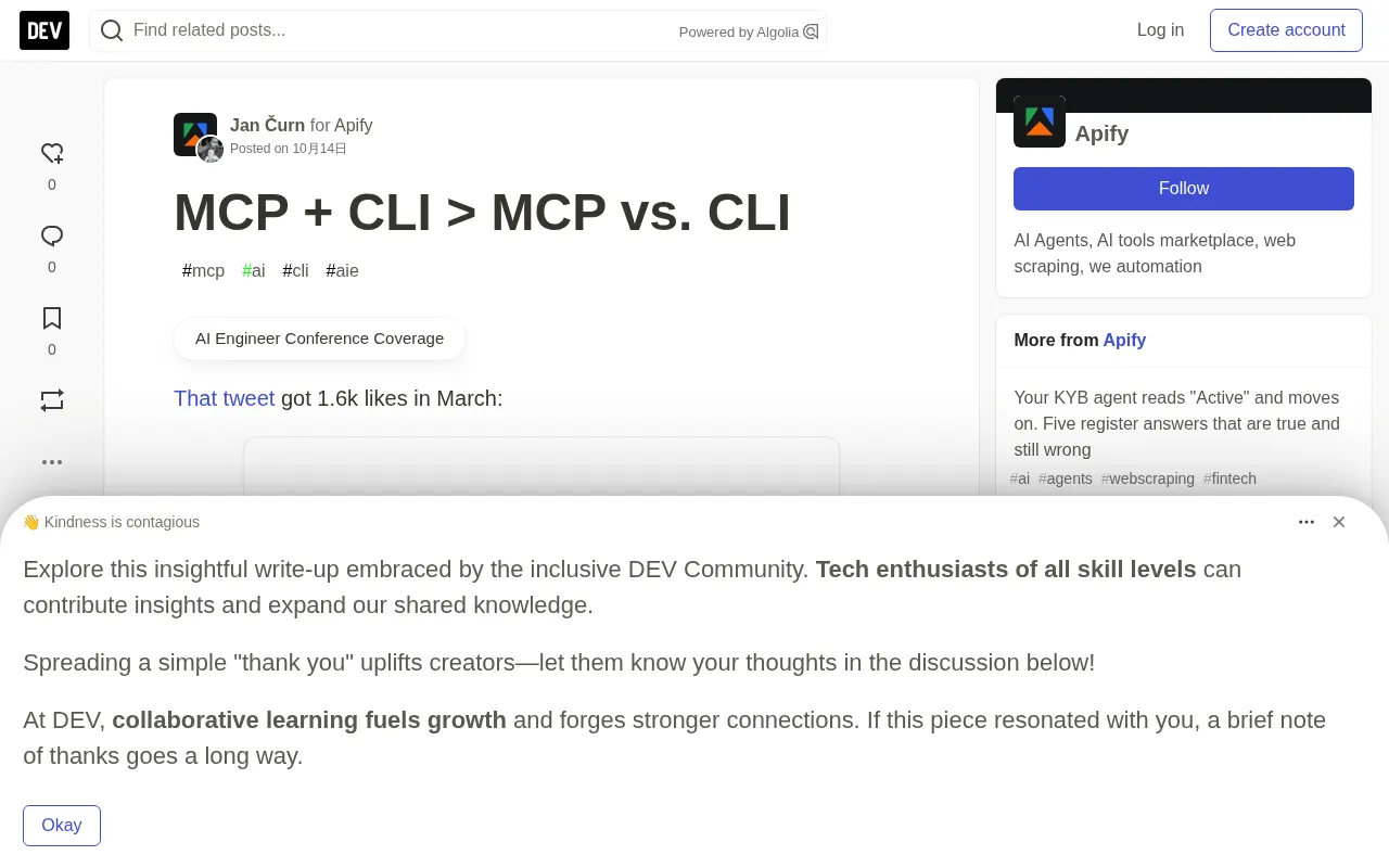 MCP + CLI > MCP vs. CLI: The Protocol Didn't Lose — Agents Just Used It Wrong