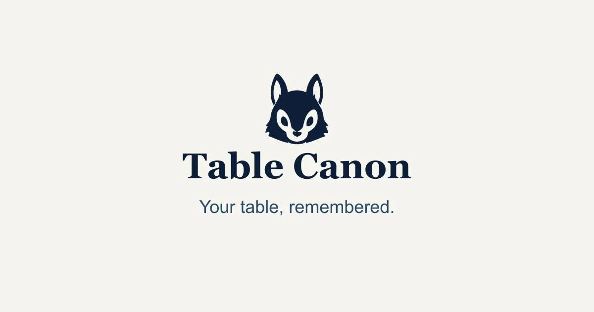 Table Canon's launch page on Product Hunt