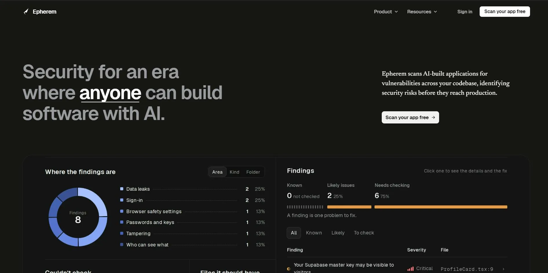 Epherem: AI App Security Scanner That Catches Login and Database Flaws