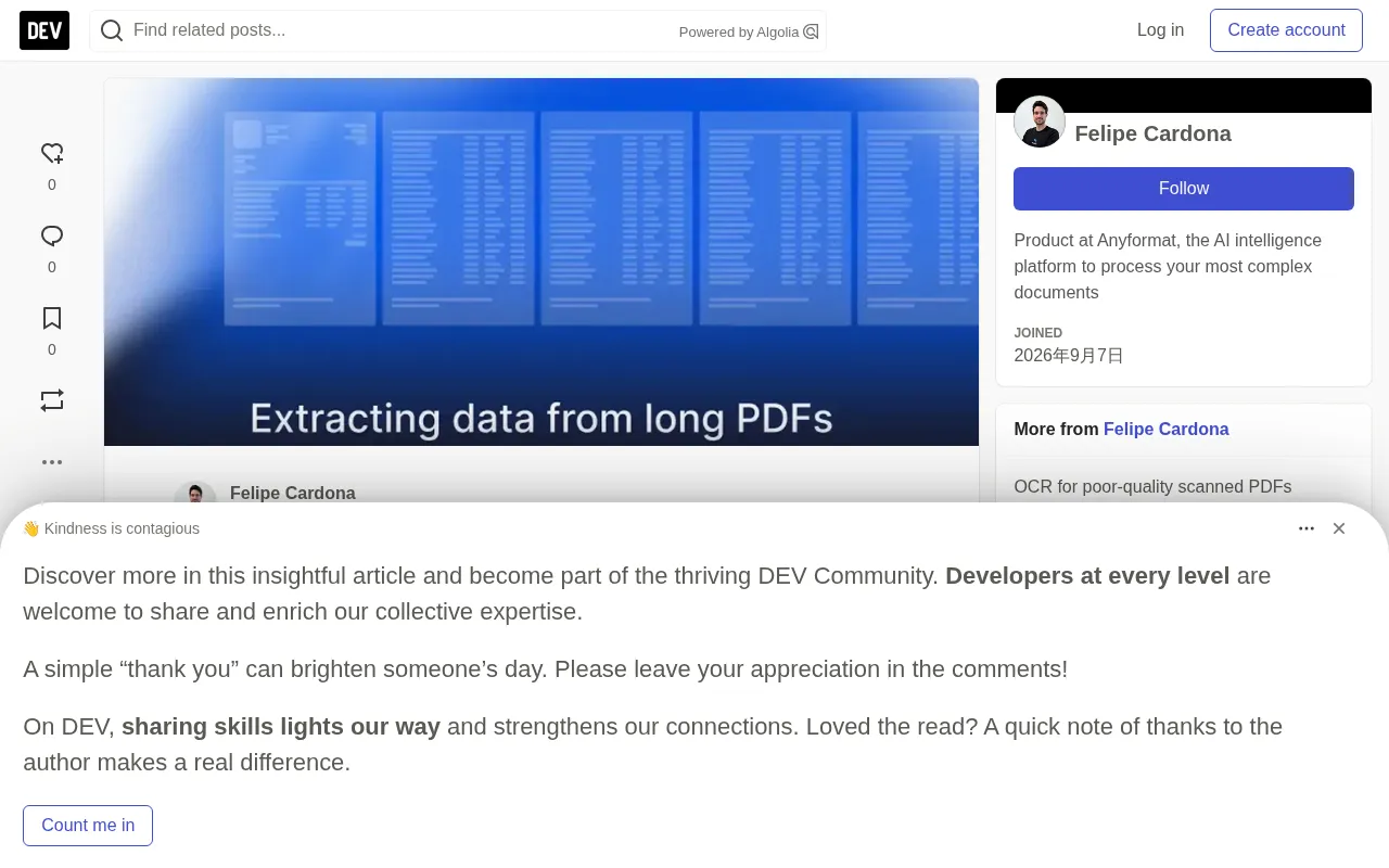 Extracting Data from Long PDFs: Why Direct LLM Reading Fails and the Agentic IDP Approach
