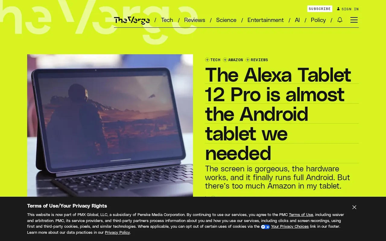 Alexa Tablet 12 Pro Review: That Screen Almost Defines a New Direction for Android Tablets