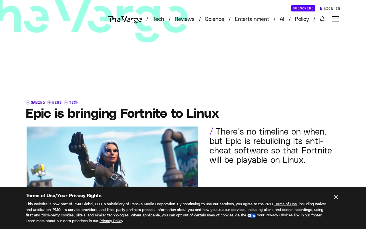 Epic Is Bringing Fortnite to Linux