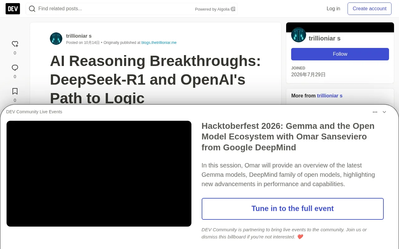 AI Reasoning Breakthrough: The Logical Leap of DeepSeek-R1 and OpenAI