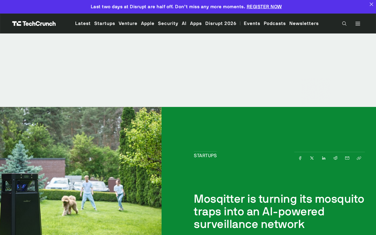 Mosqitter 用 AI 将灭蚊陷阱变成疾病预警网络