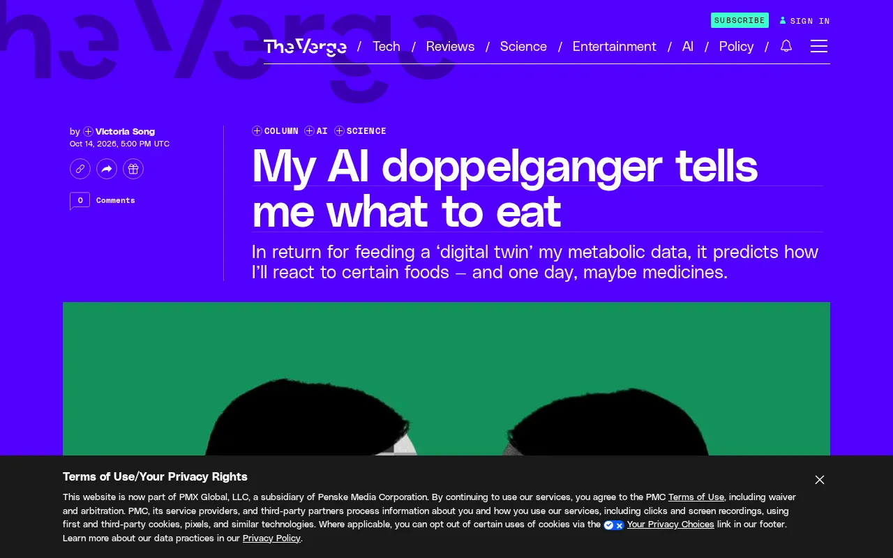 AI diet twin concept image