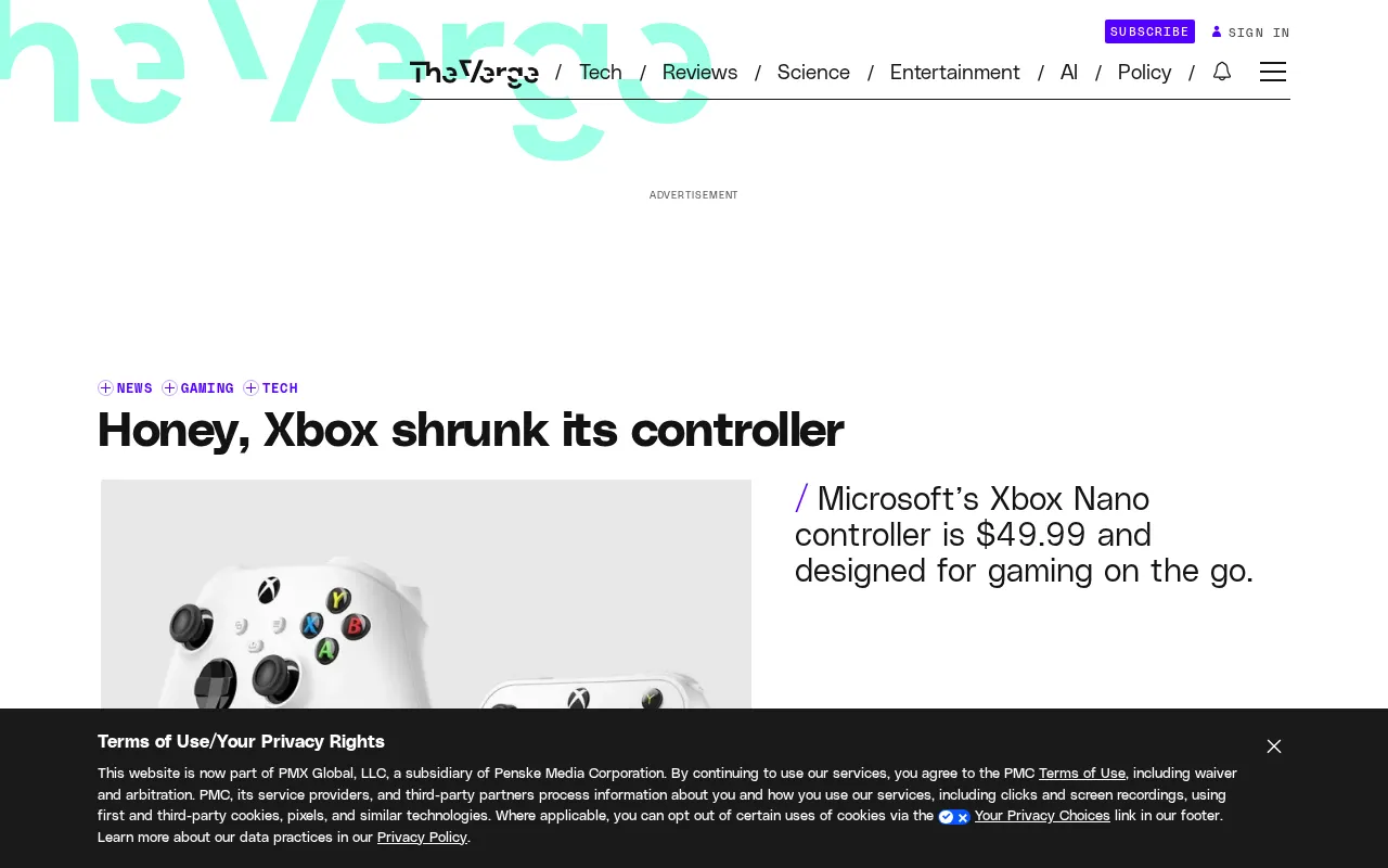 Xbox Nano controller launched