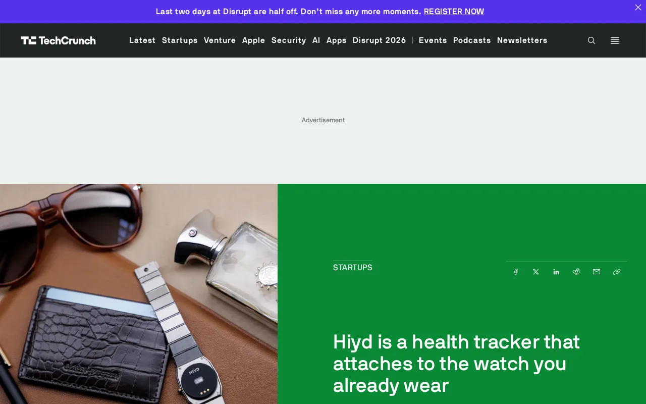 Hiyd Health Tracker: Former Apple Engineers Build a Watch Sensor With No Magnets and No Adhesive
