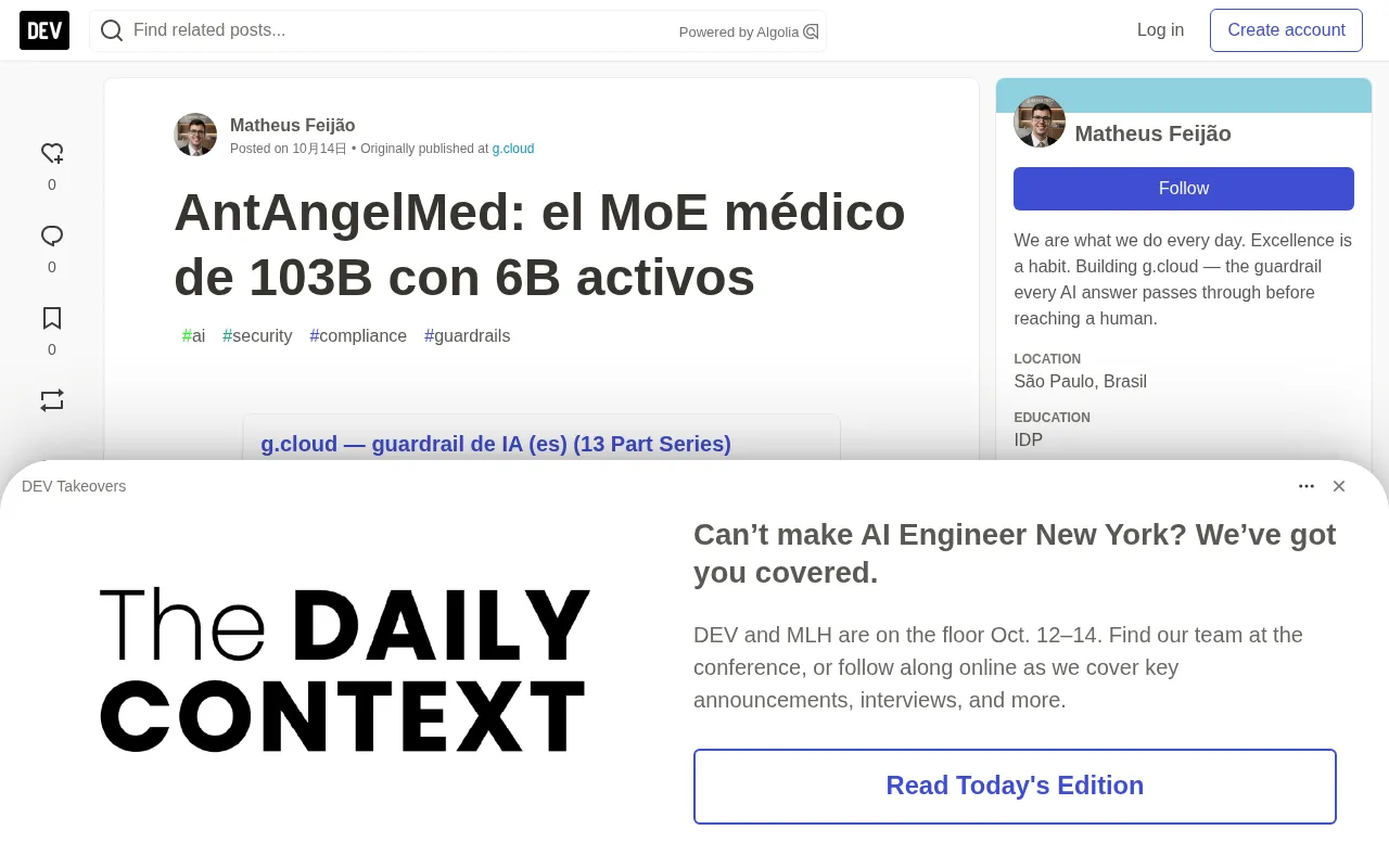 AntAngelMed: A 103B Total / 6B Active Medical MoE Model