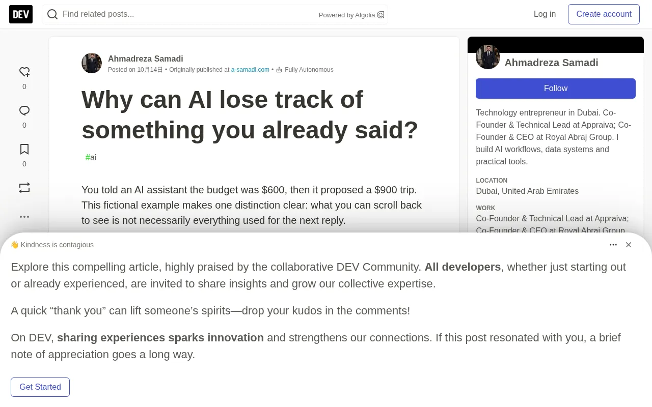 Why Does AI Forget What You Said? Context Windows and the Truth About Memory