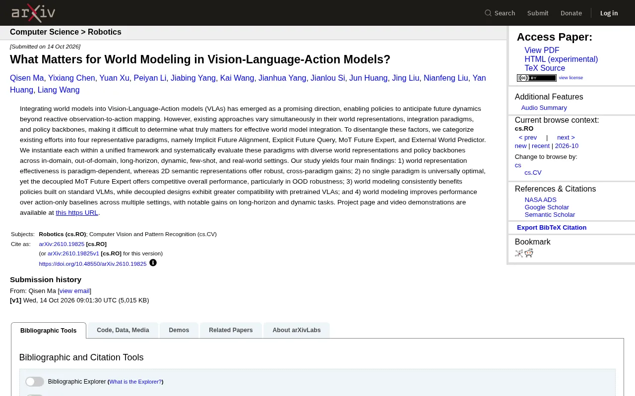 Integrating World Models into VLAs: A Comparison of Four Paradigms and Key Findings