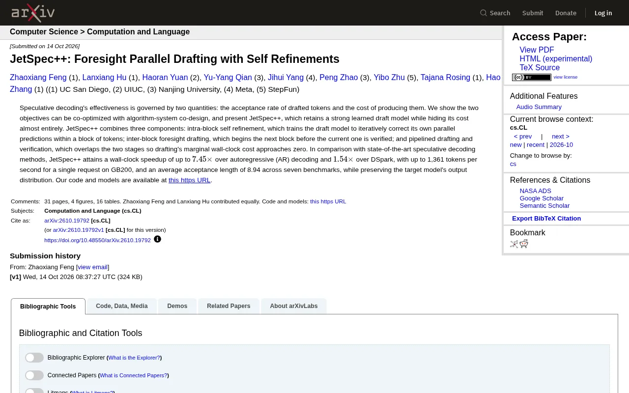 JetSpec++: Forward-Looking Parallel Drafting and Self-Correction for Accelerated LLM Inference