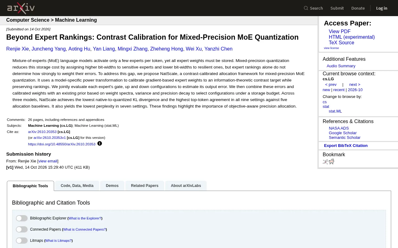 NatScale's New Method: How Contrast Calibration Disrupts Mixed-Precision MoE Quantization