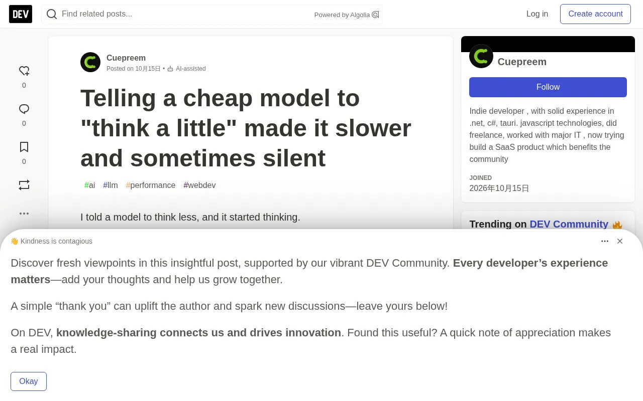 Making a Cheap Model "Think a Little" Made It Slower and Sometimes Silent: A Bug Caused by a Gateway Regex