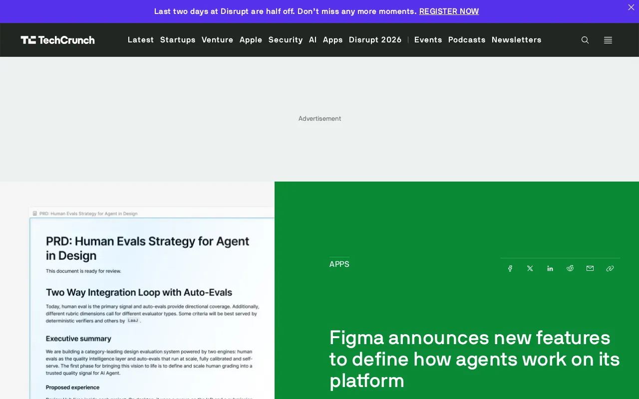 Figma announces new features to define how agents work on its platform