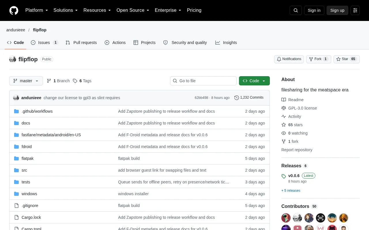 Flipflop: A Persistent Tunnel File Sharing Tool Built on iroh
