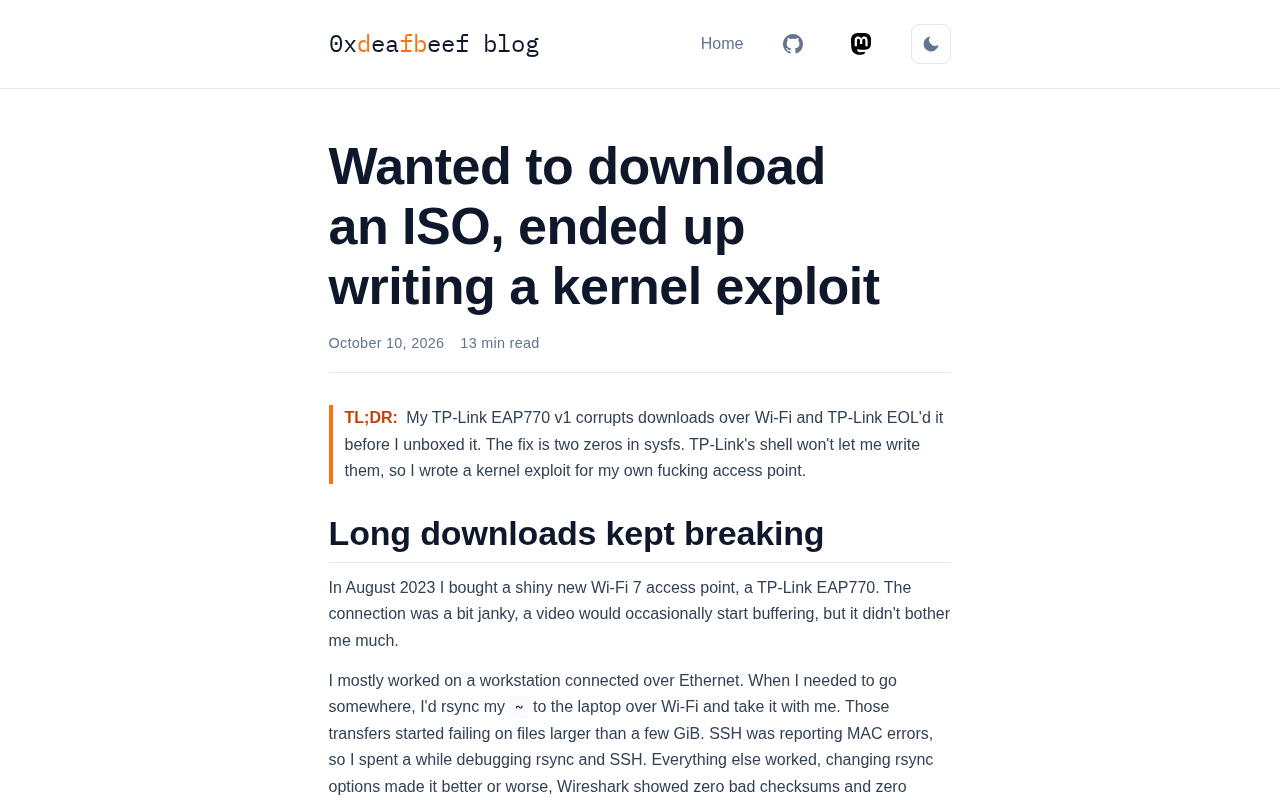 Wanted to Download an ISO, Ended Up Writing a Kernel Exploit
