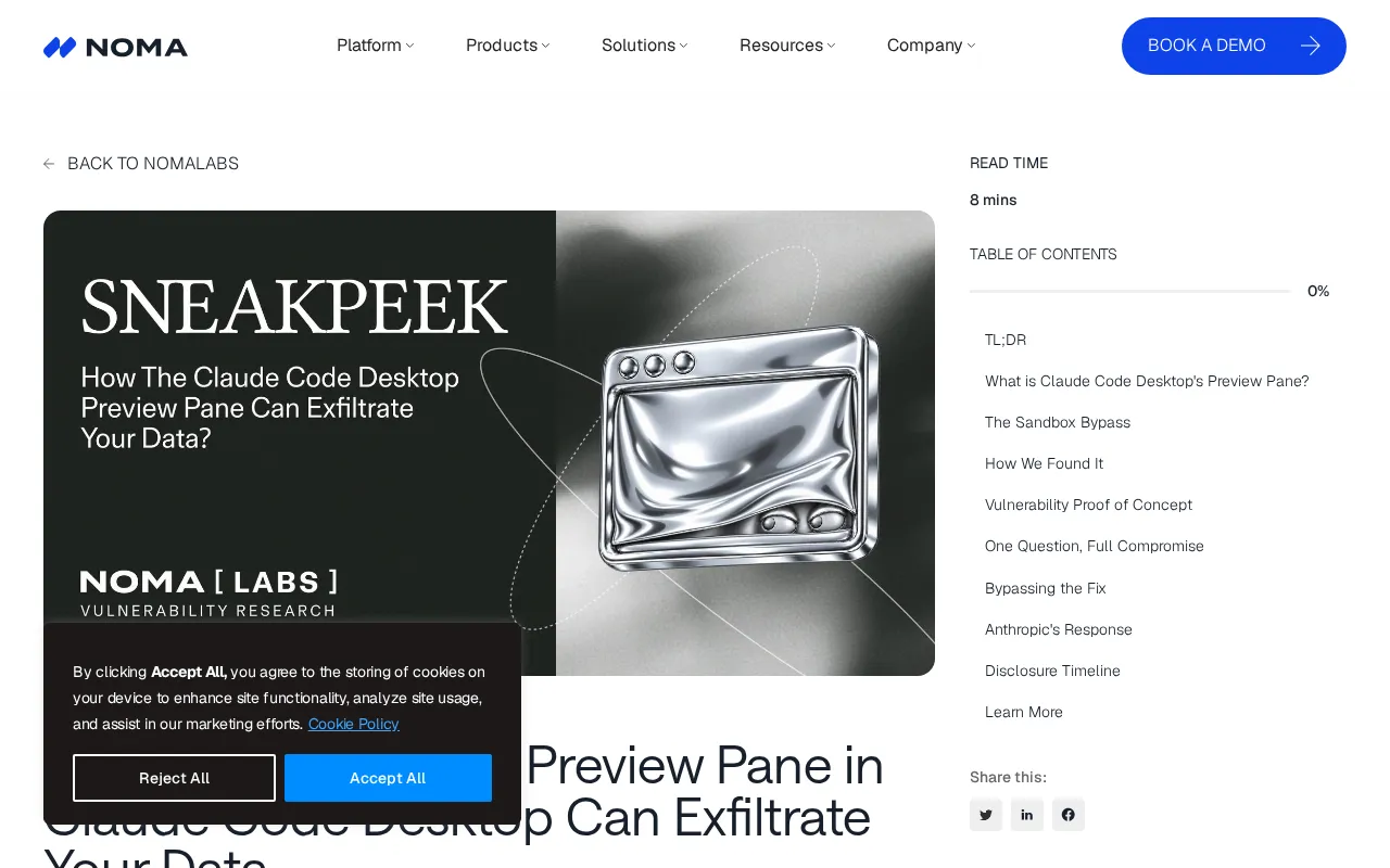 Claude Code Desktop Vulnerability Exposed: Preview Pane Becomes a Data Exfiltration Channel