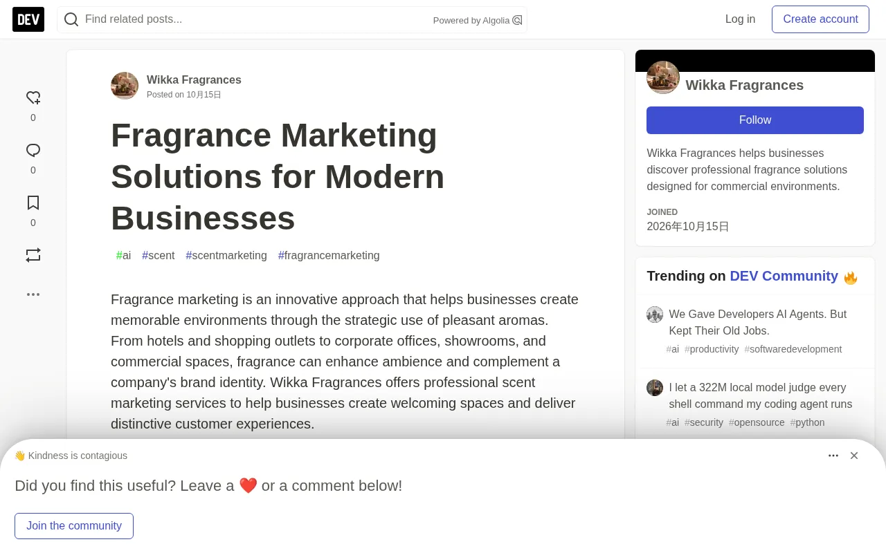 Scent Marketing: How Commercial Spaces Use Fragrance to Build Brand Memory