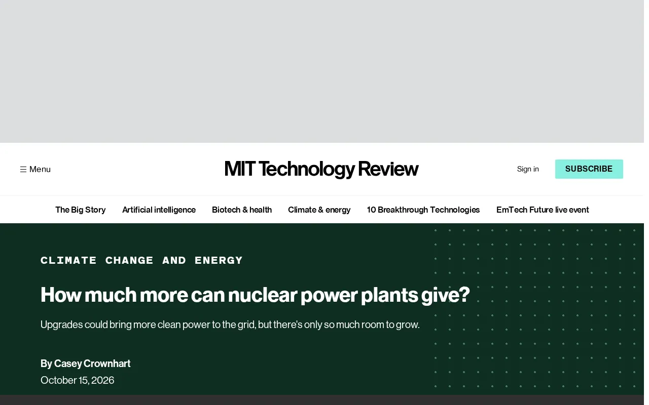 How Much More Power Can Nuclear Plants Squeeze Out? The Largest US Operator's New Plan