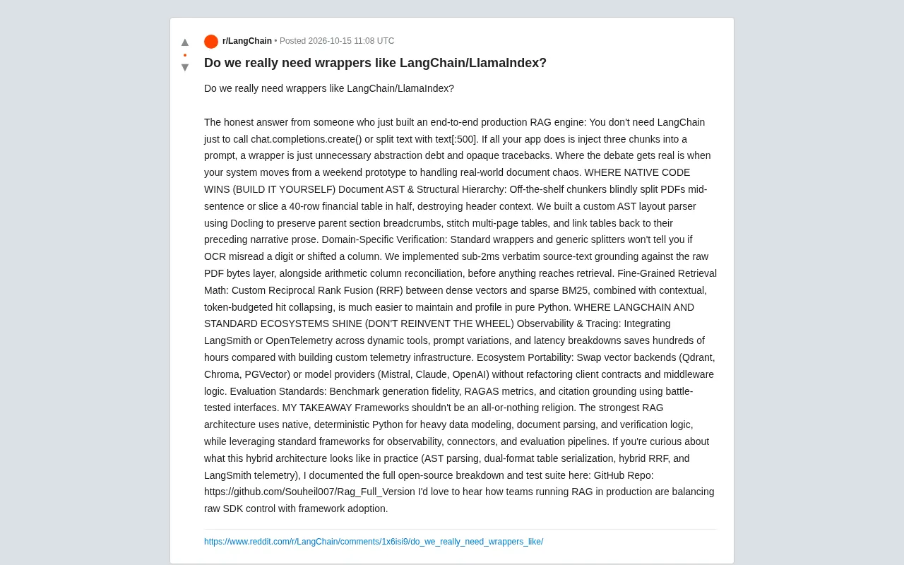 RAG生产实践:LangChain等框架到底该不该用?