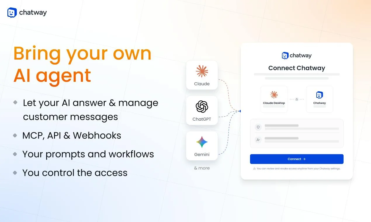 Chatway MCP: Let ChatGPT and Claude Take Over Customer Support Tickets Directly