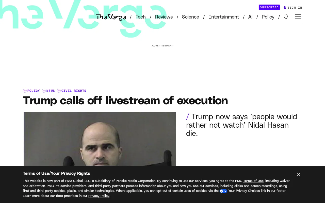Trump Halts Televised Execution: The Story Behind a Controversial Decision