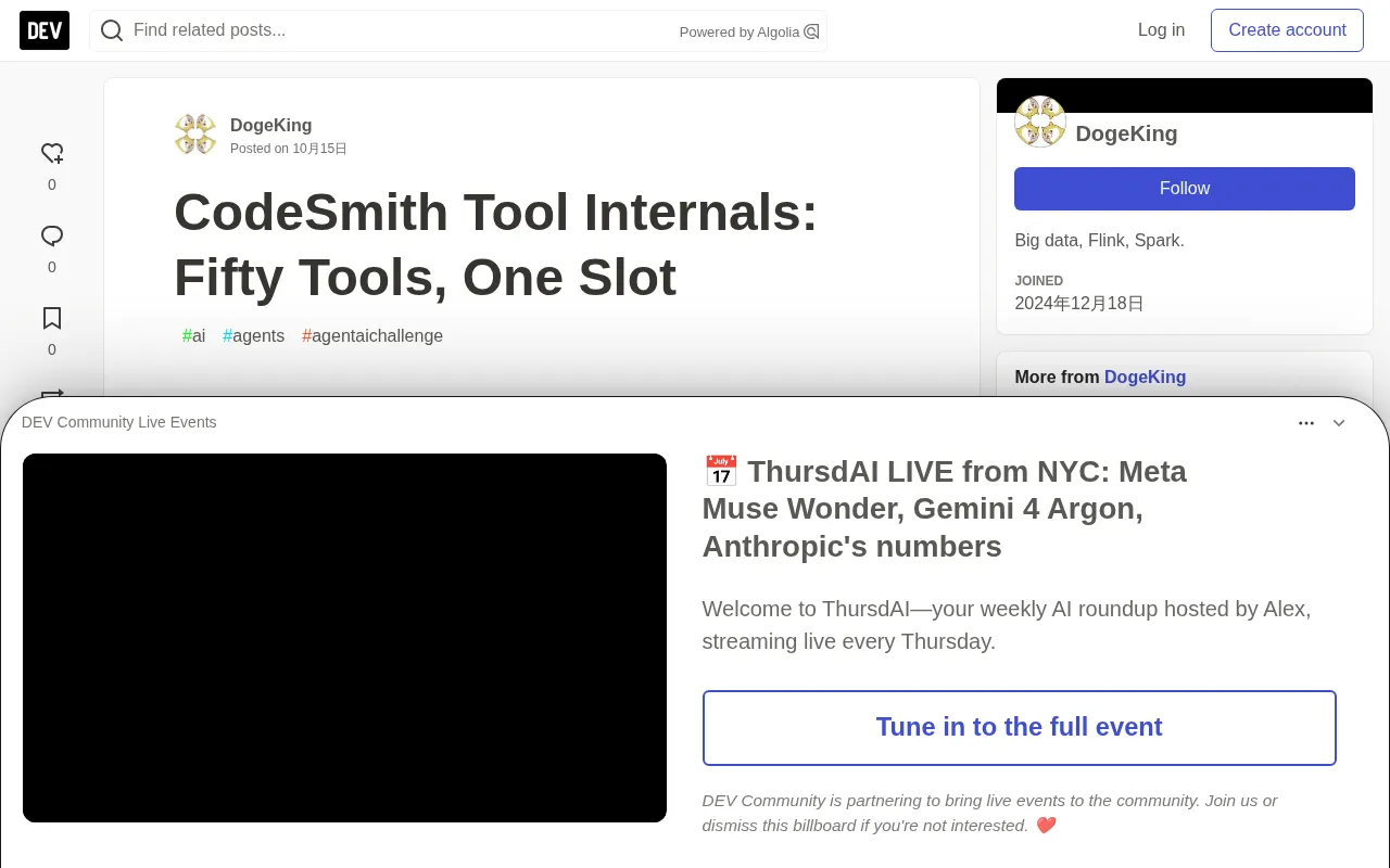 CodeSmith Tool Architecture: Fifty Tools, One Slot