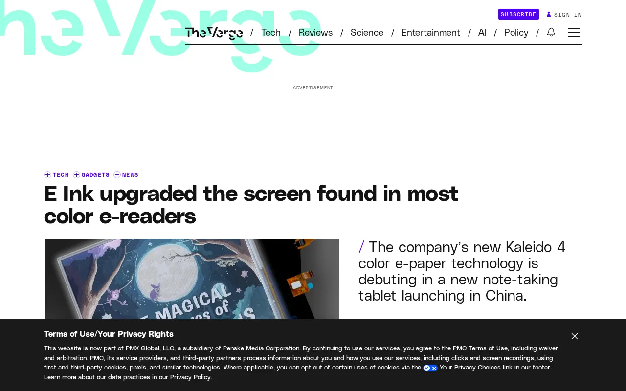 E Ink Launches Kaleido 4 Color E-Paper: Improvements in Both Color and Refresh Rate