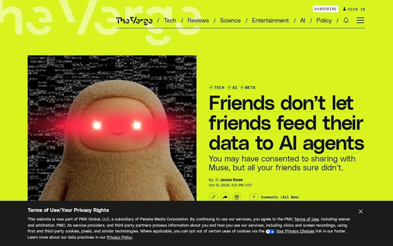 Don't Feed Your Friends' Data to AI Assistants: The Privacy Boundary Is Collapsing