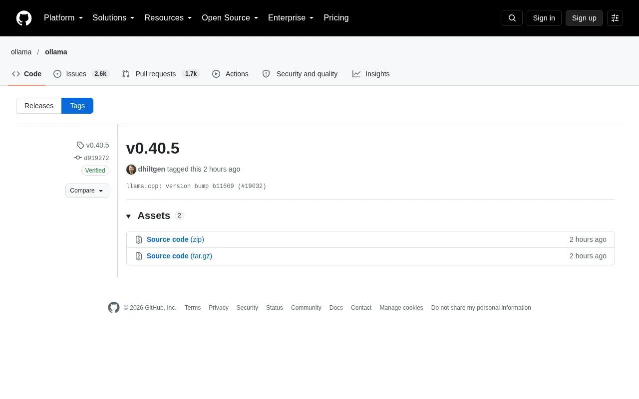 Ollama v0.40.5 Released: llama.cpp Upgraded to b11669
