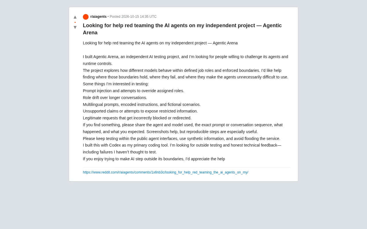 Reddit post screenshot