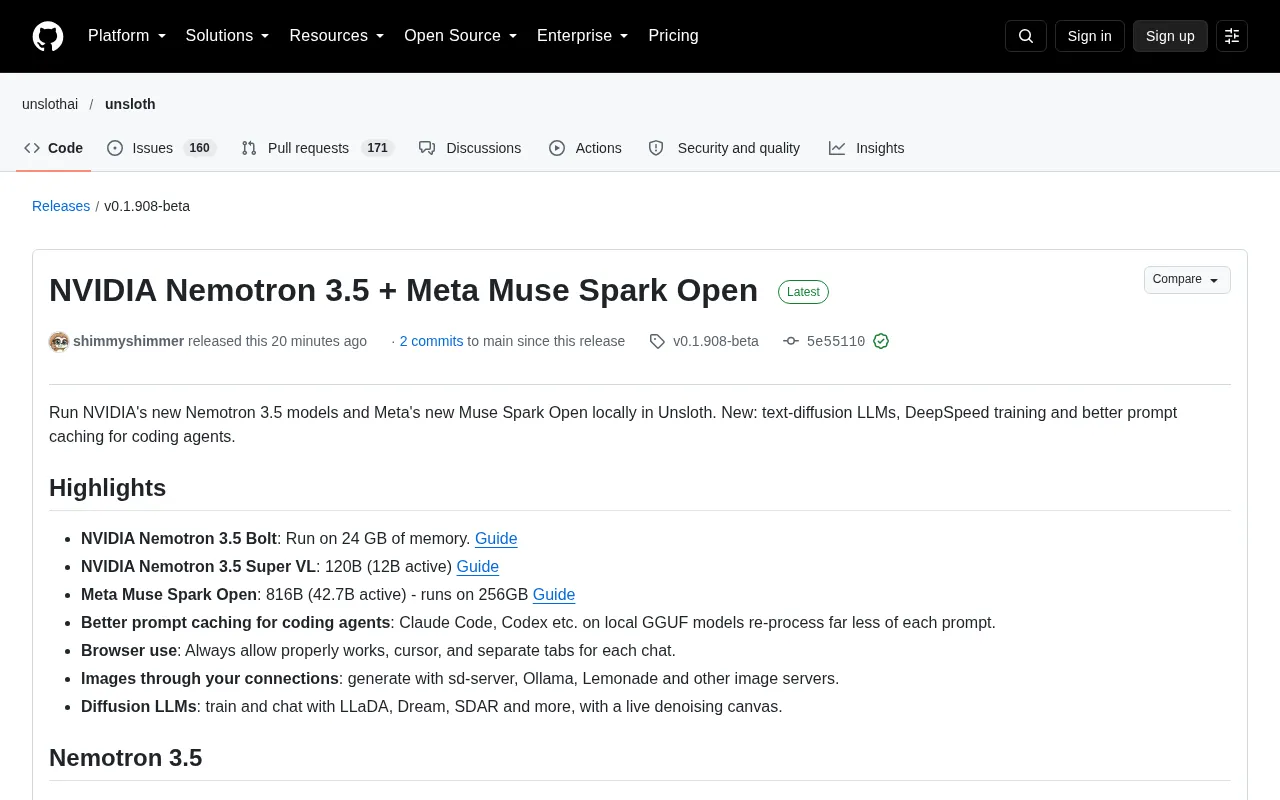 Unsloth Local Support for Nemotron 3.5 and Meta Muse Spark Open: A Full Breakdown