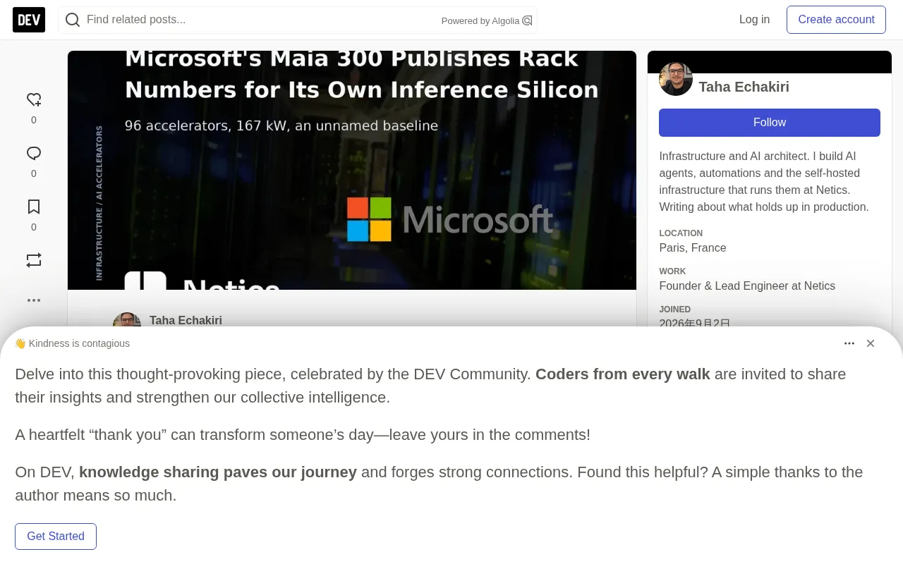 Microsoft Maia 300 Launches: 96-Accelerator Racks and a Custom Inference Silicon Roadmap