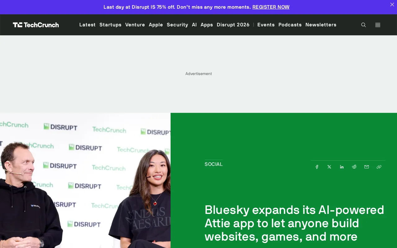 Bluesky 将 AI 应用 Attie 扩展至建站与游戏开发
