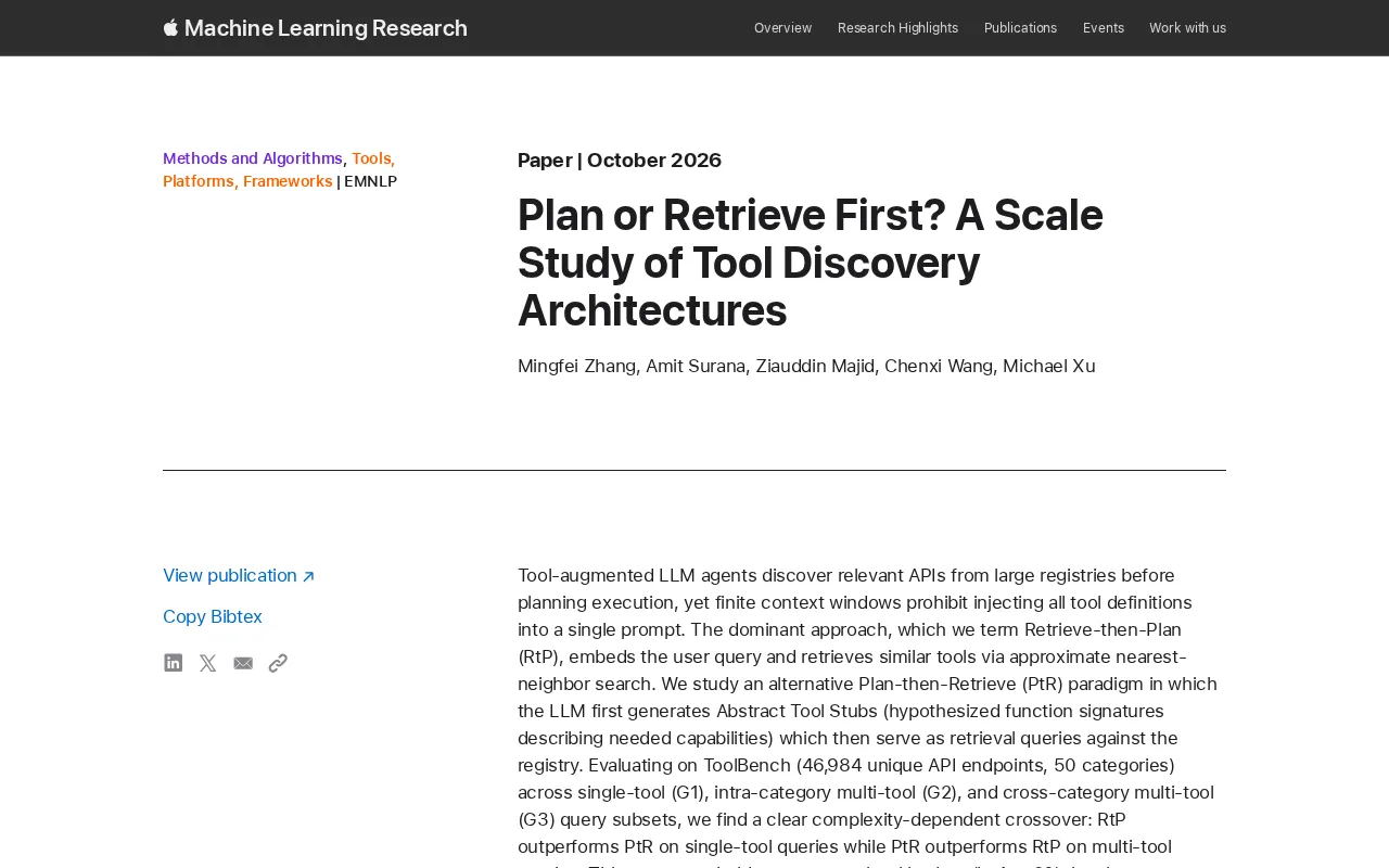The Battle of Tool Discovery Architectures: Plan First or Retrieve First?