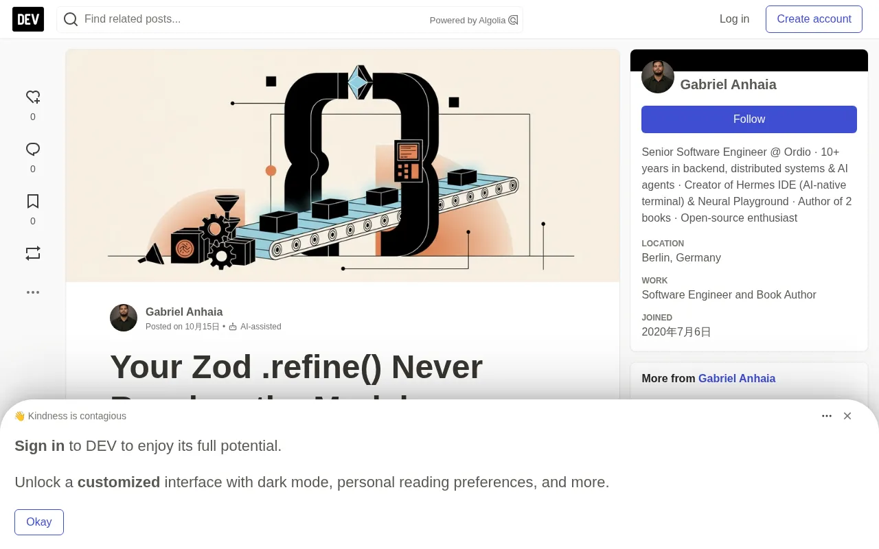 Zod .refine() 为何不会进入 JSON Schema:LLM 结构化输出的隐性陷阱