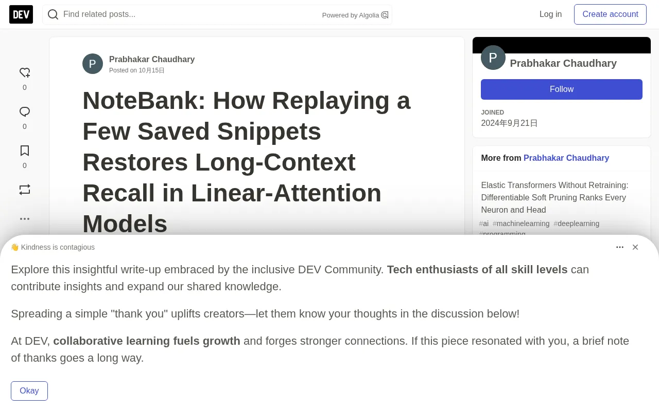 NoteBank: Replaying a Few Text Snippets Boosts Linear Attention Long-Context Recall from 1.7% to 70%