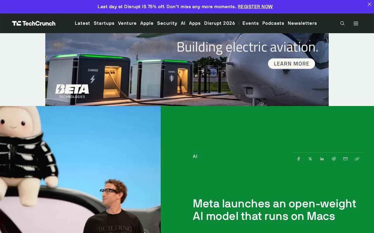 Meta Releases Open-Source Model Muse Spark Open, Runs Locally on Mac