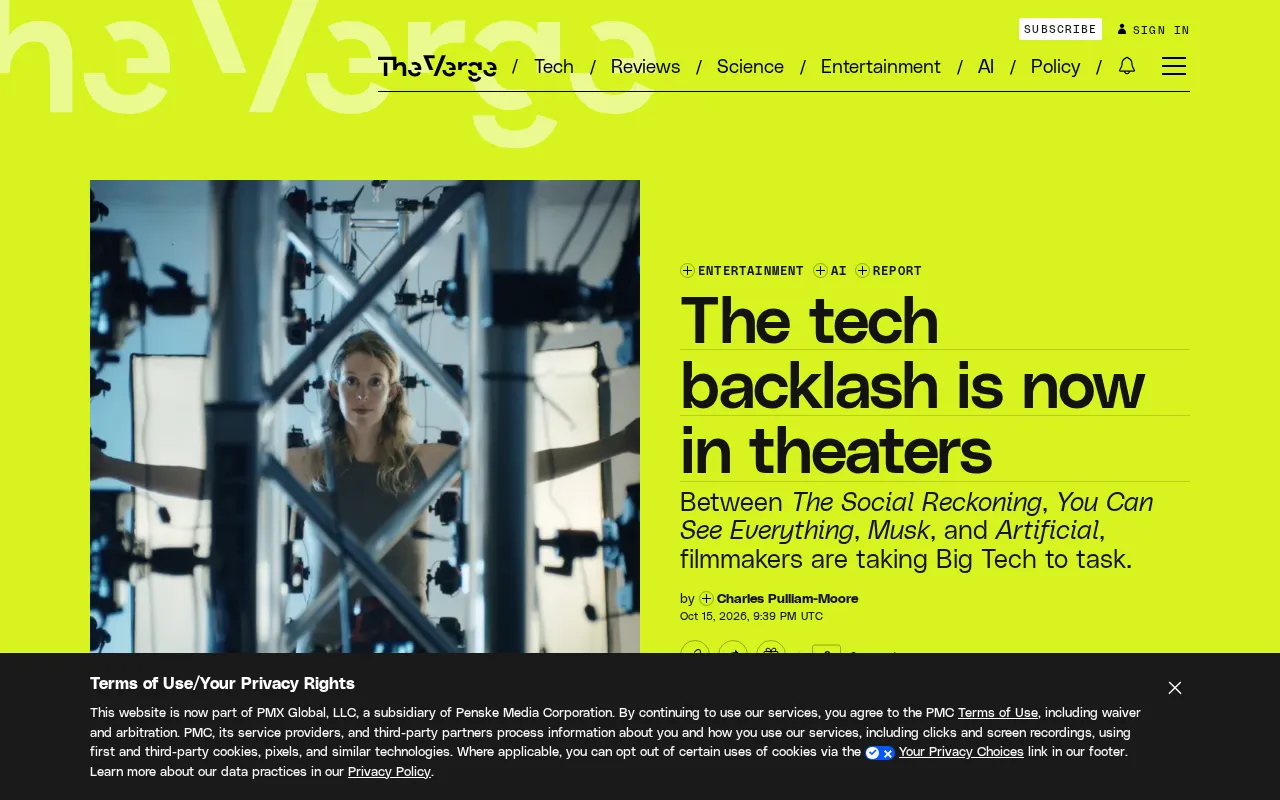 Tech Backlash Hits the Big Screen: Why 2026 Cinema Is Collectively Criticizing Silicon Valley
